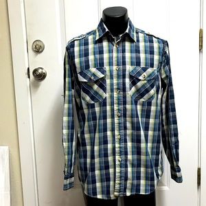 ruff hewn mens medium western style shirt